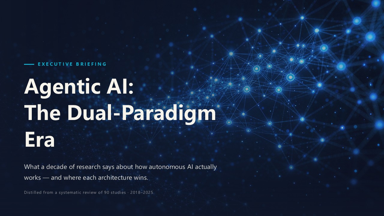 Agentic AI: The Dual Paradigm Era — Strategy & Implementation Deck preview